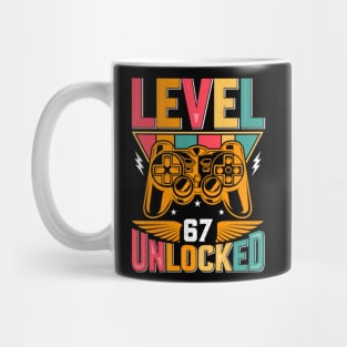 Level 67 Unlocked Awesome Since 1956 Funny Gamer Birthday Mug